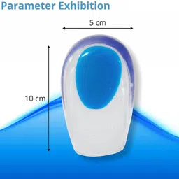 flostrain Silicone Gel Cups Shoe Cushion Inserts Massage High Heel Anti-skidding Pain Heel Support image 3