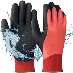 donizard Winter Work Waterproof Gloves for Fishing Gardening Thermal Insulated Super Grip Nylon, Polyester Safety Gloves-picture-19