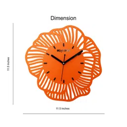 olive tree Betty Orange Engineered Wood Wall Clock image 3