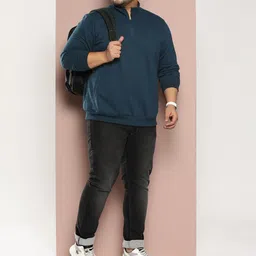 sztori Men Full Sleeve Solid Sweatshirt image 4