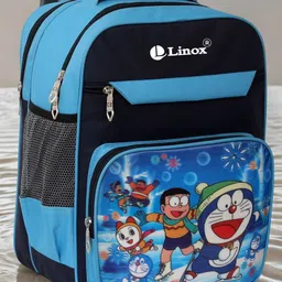 linox DOREAMON Premium and stylish 15x11.5x7 inch For NURSERY/LKG/UKG/1st Waterproof School Bag-picture-14