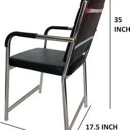 tarun gramudyog Leatherette Office Arm Chair image 3