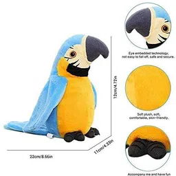 vikrida Talking Parrot Plush Toy for Kids Repeats What You Say Interactive Toy image 4