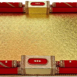 lokesh fancy trey Multipurpose Decorative Wedding Tray for Gift Packing, Saree Packing. Wood Decorative Platter-picture-20