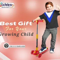 odelee Height Adjustable Pluto Kick Scooter for Kids Foldable with Lighting Wheels-picture-11