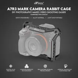 SUPERNIC A7R3 Metal Cage for A7S3, A7M3, A9 Built-in Quick Release A7R3 Metal Cage for A7S3, A7M3, A9 Built-in Quick Release Plate for Arca-Type, Camera Rig image 4