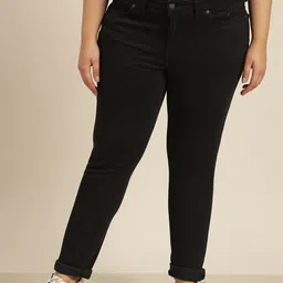 sztori Women Flared Mid Rise Black Jeans-picture-22