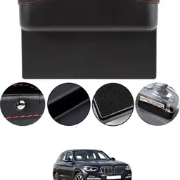 maties Universal Car Side Seat Gap Pocket With Phone,Key,Coin,Wallet Holder Black-310 Car Side Seat Catcher-picture-36