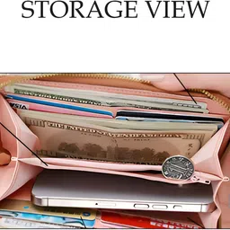 syga Women Casual Black Artificial Leather Wallet image 4