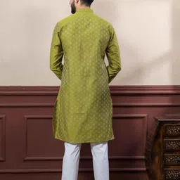 koshin Men Printed Pure Cotton Straight Kurta image 3