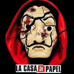 creative print solution Money Heist Face Reprint Clip Board Exam Pad (14x9.5 Inches) image 1