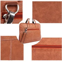 hamy Men & Women Tan Messenger Bag - Extra Spacious image 3