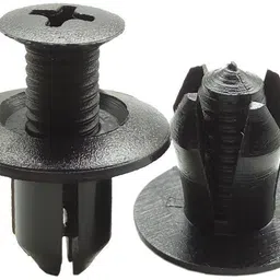 zupeya Universal Car Plastic Screw Rivet Clips(Black, Pack of 20) Fastener image 1