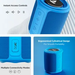 boAt Stone 358 10W Portable Bluetooth Speaker (IPX7 Water Resistant, Multi-Compatibility Modes, Stereo Channel, Royal Blue) image 3
