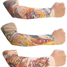 Aadishwar Creations Tattoo2 Nylon Arm Warmer-image-16