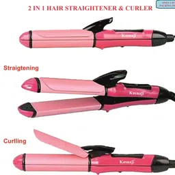 KASNAJI KN-413 Professional Multifunction Perfect 2 in 1 Electric Hair Straightener & Hair Curler Hair Styler-image-13