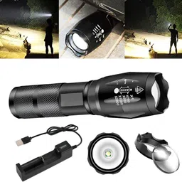 regals choice Multi-Mode Tactical Torch – Bright LED Lamp for Security 4 hrs Torch Emergency Light image 2