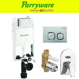 parryware Half Frame Concealed Cistern, with divater body upper part set of 1 pic 293 Dual Flush Tank-picture-29