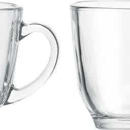 markques Pack of 2 Glass Cup For Tea, Coffee, Milk, Hot And Cold Beverages-picture-20
