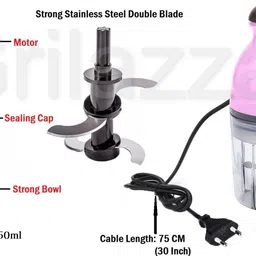 kaku 250V Kitchen Capsule Cutter Food Processor Chopper Meat Grinders Crusher Mixer Electric Vegetable & Fruit Chopper image 3