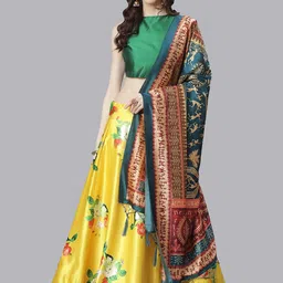 kaizan international Digital Print Semi Stitched Lehenga Choli image 3