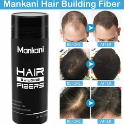 mankani Hair Building Fiber, Black 25gm - For Men and Women image 2