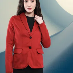 tandul Women Solid Single Breasted Casual Blazer-picture-31