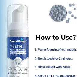 smartdrops Teeth Whitening Foam to Ultra-fine Deeply Clean Gums Intensive Stain Removal Teeth Whitening Kit image 4