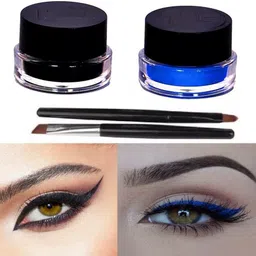 sheny Gel Eyeliner/ 2 In One Gel Eye Liner/Kajal Black & Blue (MULTI COLOR, 10 g) image 3