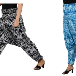 narnari Printed Rayon, Cotton Women Harem Pants-picture-22