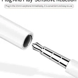 JKVMOBITECH White Usb data cable 0.12 Type C to 3.5 mm Jack Audio Connector -Compactable51 Phone Converter image 4