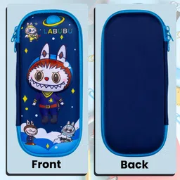 kihika 3D Cover EVA Space Labubu Theme Pencil Case Large Capacity Pouch Boys & Girls Students Art EVA Pencil Box image 4