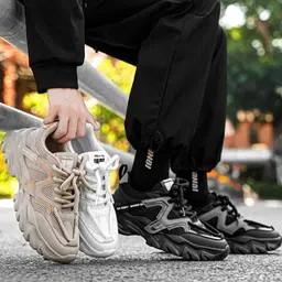 tigonis TAN SHOES PREMIUM QUALITY SNEAKERS Sneakers For Men image 4