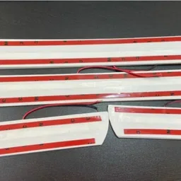 national auto Mirror Finish Car Door Foot Step Led Sill Plate for WAGONR . (Set of 4 Pcs) Door Sill Plate image 2