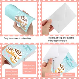 zorbes Colorful Thank You Cards with Envelopes for All Occasions 12 Designs Greeting Card image 3