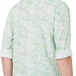 spykar Men Regular Fit Printed Slim Collar Casual Shirt image 3