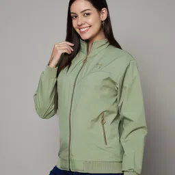 ewools Women Solid Casual Jacket image 3