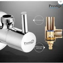 prestige Tarbo Angle Cock Chrome Plated-Set of 3 for Bathroom Angle Cock Faucet image 2