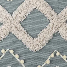 impexart Grey Woven Cotton 16 x 16 Inches Cushion Cover image 5