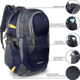 monvelli Large 45 L Laptop Backpack Smart Tracker image 2