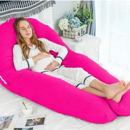 wild mint Premium series Polyester Fibre Solid Pregnancy Pillow Pack of 1 image 2