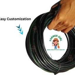 farmer girl 4mm Feeder line pipe (PACK -100meter) Hose connection irrigation pipe Drip Irrigation Kit image 3