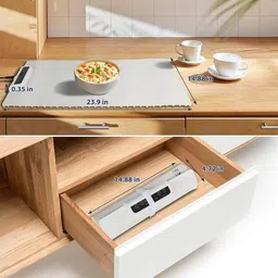 deoxys Electric Warming Tray with Adjustable Temperature White Silicone Ashtray image 4