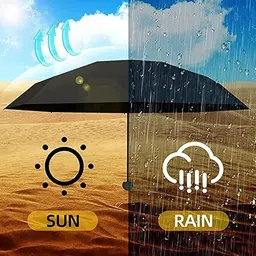 raingal Mini Folding Compact Umbrella with Case,Portable Umbrella,Small Sun&Rain Pocket Umbrella image 4