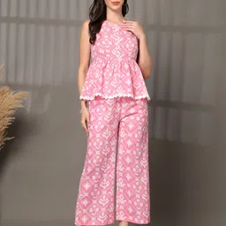 chic elan Top Pant Co-ords Set image 3