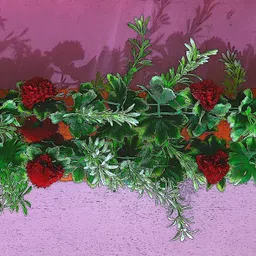 kingstyle impex Artificial Flowers Home Decoration Vine & Creepers Plant Wall Hanging Chain A524 Multicolor Rose Artificial Flower image 2