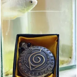 Tctonic Anime Naruto'01 Brass with Japanese wording Metal Pocket Watch Chain image 2