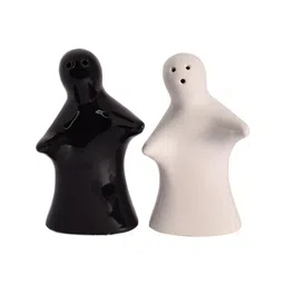 the decor lane Tasteful Twins Black & White Ceramic (Set of 2) Salt & Pepper Shaker image 4