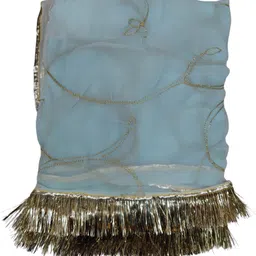 mantushti Embroidered Semi Stitched Rajasthani Poshak image 3