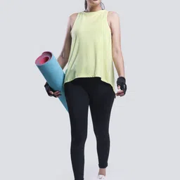 brakefree Women Sporty Halter Neck Polyester Light Green T-Shirt-picture-14